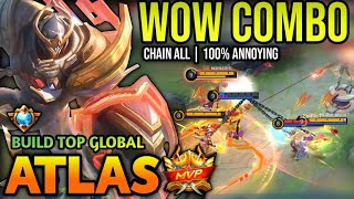 ATLAS BEST BUILD 2023  TOP GLOBAL ATLAS GAMEPLAY  MOBILE LEGENDS✓ [upl. by Damahom34]