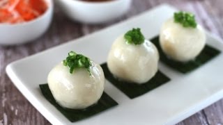 How to make Banh it tran Vietnamese sticky rice dumplings [upl. by Aicilev9]