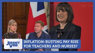 Inflationbusting pay rise for teachers and nurses Feat Tessa amp Charlie  Jeremy Vine [upl. by Ayocat]