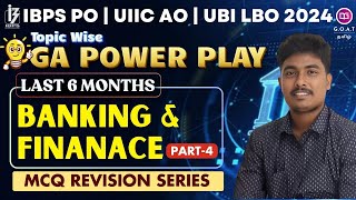 IBPS PO MAINS 2024  BANKING amp FINANCE  LAST 6 MONTHS CURRENT AFFARIS MCQ REVISION  PART  4 [upl. by Nanyt765]