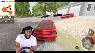 MY LONGEST POLICE CHASE EVER lmaooo  BeamNGDrive [upl. by Atinet289]