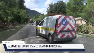 20240926 TOSCANA  ALLUVIONE GIANI FIRMA LO STATO DI EMERGENZA [upl. by Salaidh]