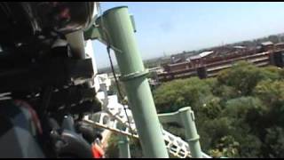 Jaguar Roller Coaster Onride POV Vekoma SLC Isla Magica Spain Bonus Helix [upl. by Kevon]