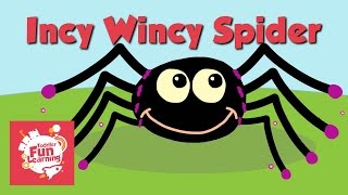 Incy Wincy Spider  Toddler Fun Learning  Nursery Rhyme [upl. by Valle394]