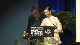 SBIFF 2016  Cinema Vanguard  Todd Haynes Speech amp Rooney Mara Award Acceptance [upl. by Mungo]