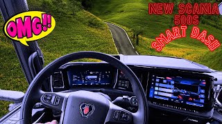 SCANIA 500S POV drive Europe [upl. by Suoivatnom]