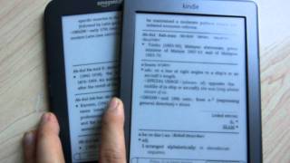 Page Turning Kindle Keyboard 3rdgen vs Kindle 4thgen [upl. by Suanne461]