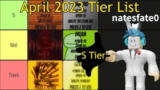 Rating all 110 gloves in Slap Battles  April 2023 Tier List [upl. by Etyam]