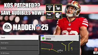 WE CAN SAVE OUR AUDIBLES FINALLY IN MADDEN 25  KOS ARE GETTING NERFED [upl. by Abigael]