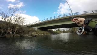 Grayling fishing using the Airlock strike indicator from Fishtec [upl. by Sardella]