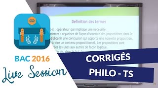 Bac 2016  Corrigés de Philo  Terminales S [upl. by Ronnholm815]