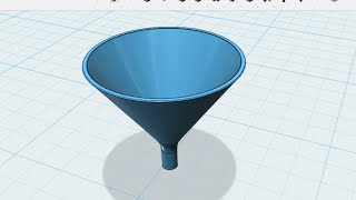 123D Design Conical Funnel [upl. by Aicelaf]