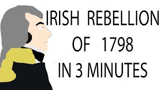 Irish Rebellion of 1798  3 Minute History [upl. by Annodas480]