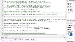 How to calculate propensity score weights in R [upl. by Lezlie583]