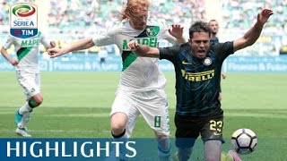 Inter  Sassuolo  12  Highlights  Giornata 36  Serie A TIM 201617 [upl. by Anaerda]