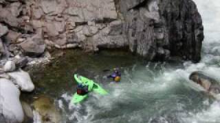 KAYAKING HUGE WATERFALLS ON ROYAL GORGE CALIFORNIA [upl. by Deering]