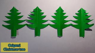 Easy decorative paper chain for Christmas  paper cutting design  DIY Christmas tree [upl. by Nevuer4]