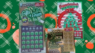 Getting warmed up Illinois lottery Gifts of Green Peppermint Payout amp Its Gold Outside [upl. by Free]