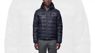 Canada Goose Lodge Jacket in Navy  A Closer Look [upl. by Leamiba]