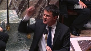 A lAssemblée Valls attaque la droite sur le terrorisme [upl. by Hplodnar916]