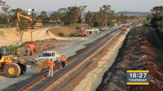 ARTC  Watermark Rail Works Time Lapse [upl. by Maighdlin]