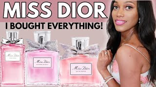 THE ULTIMATE MISS DIOR PERFUME COLLECTION  I BOUGHT EVERY MISS DIOR SO THAT YOU DONT HAVE TO 🎀 [upl. by Ellinet]