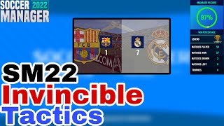 Soccer Manager 2022  Invincible Tactics For winning  SM22 [upl. by Natassia]