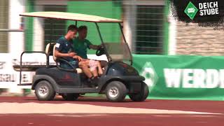 Eiszeit bei Werder Augustinsson und Langkamp brechen Training ab [upl. by Jeaz390]