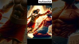 Jesus Christ defeats Satan in a boxing match shorts jesus boxing edit [upl. by Navak]