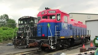 RailServe quotLEAFquot Locomotive Genset  NYAR Fresh Pond Yard [upl. by Raviv740]