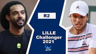 Dustin Brown vs Gregoire Barrere  LILLE 2021 [upl. by Yleen]