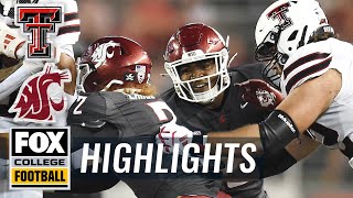 Texas Tech Red Raiders vs Washington State Cougars Highlights  FOX College Football [upl. by Marta]