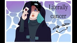 literally Cancer Zodiac interpretation  Speedpaint [upl. by Halyak141]