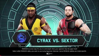 WWE 2K19  Mortal Kombat  Cyrax vs Sektor  Bonus Match [upl. by Winfrid]