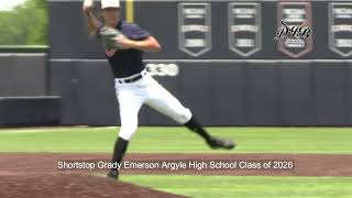 Shortstop Grady Emerson Argyle High School Class of 2026 [upl. by Anoerb]