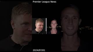 Howe reacts to Vlachodimos signing as club release video message from new recruit [upl. by Evars]