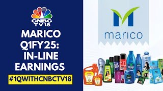 Marico Reports Largely InLine Q1FY25 Earnings Profit Jumps 87 YoY To ₹474 Cr  CNBC TV18 [upl. by Eelyak]