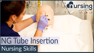 NG Nasogastric Tube Insertion Techniques Nursing Skills [upl. by Aniratak]