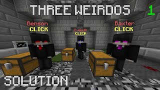 Guide three weirdos puzzle room 1  Hypixels skyblock dungeons Minecraft [upl. by Ahsiuqram]