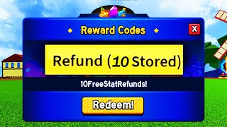 ALL 10 FREE STAT RESET CODES for ROBLOX BLOX FRUITS [upl. by Samuela]