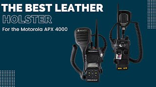 How to Install Motorola APX 4000 Two Knob Two Way Radio DRing Holster [upl. by Fredelia]