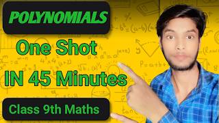 Polynomials  One Shot 🔥  Class 9 Maths [upl. by Osithe]