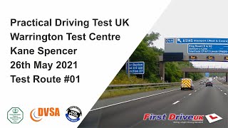 UK Practical Driving Test Route Warrington Test Centre [upl. by Liebermann]