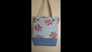 preorder quilted tote bag zippered cute pattern handmade Australia bag totebag quiltedbag batik [upl. by Lantha]