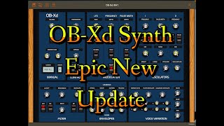 OBXd Synth  Updated With New Sound Banks  Midi CC amp OnScreen Keyboard  Live iPad Demo [upl. by Evangelist]