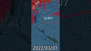 Northern Ukraine Offensive Ukraine War Every Day shorts animation map [upl. by Odele]