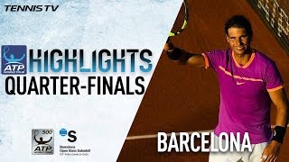 Highlights Nadal Murray Into Semis At Barcelona 2017 [upl. by Yttak]