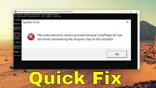 unityplayerdll Is Missing or Not Found on Windows PC Solution [upl. by Ferrick]