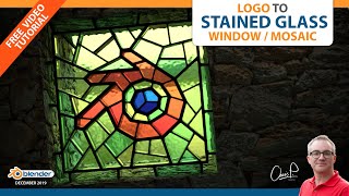 Logo to Stained Glass WindowMosaic Blender 3D Tutorial [upl. by Pierce3]