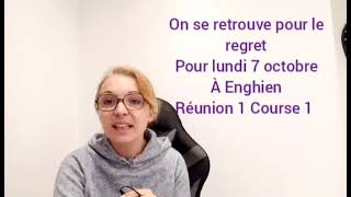 MON REGRET POUR LUNDI 7 OCTOBRE À ENGHIEN RÉUNION 1 COURSE 1 pronosticdujourcaro [upl. by Zullo]